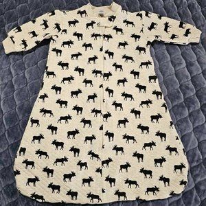 Hudson Baby Unisex BabyPremium Quilted Long Sleeve Sleeping Bag and Wearable Bla